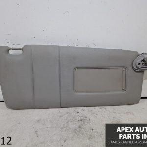 OEM 2003 BMW 530iA M54 Right Front Passenger Sun Visor Grey Cloth Mirror