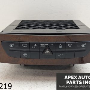 OEM 2004 Mercedes E500 Wagon 5.0L Hazard Switch Assembly Panel