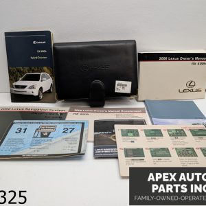 OEM 2006 Lexus RX 400h 3.3L Owners Manual Book Set w Leather Case