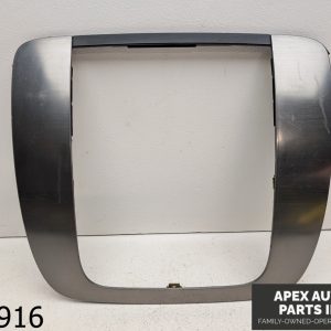 OEM 2007 Chevrolet Suburban 5.7L Dash Radio Surround Bezel Silver