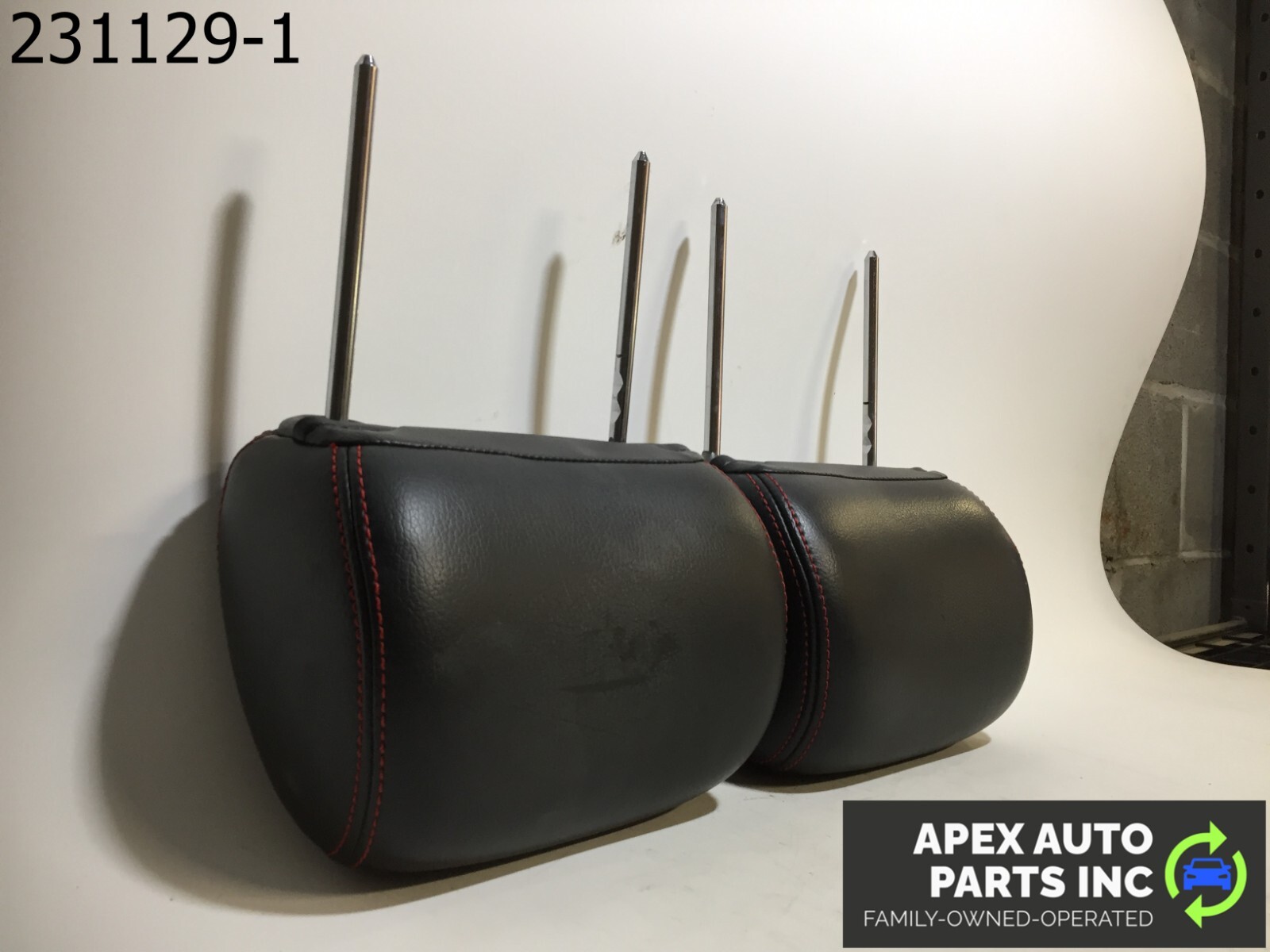 OEM 2007 Ford Fusion Front RH Right LH Left Headrest Leather - Image 3