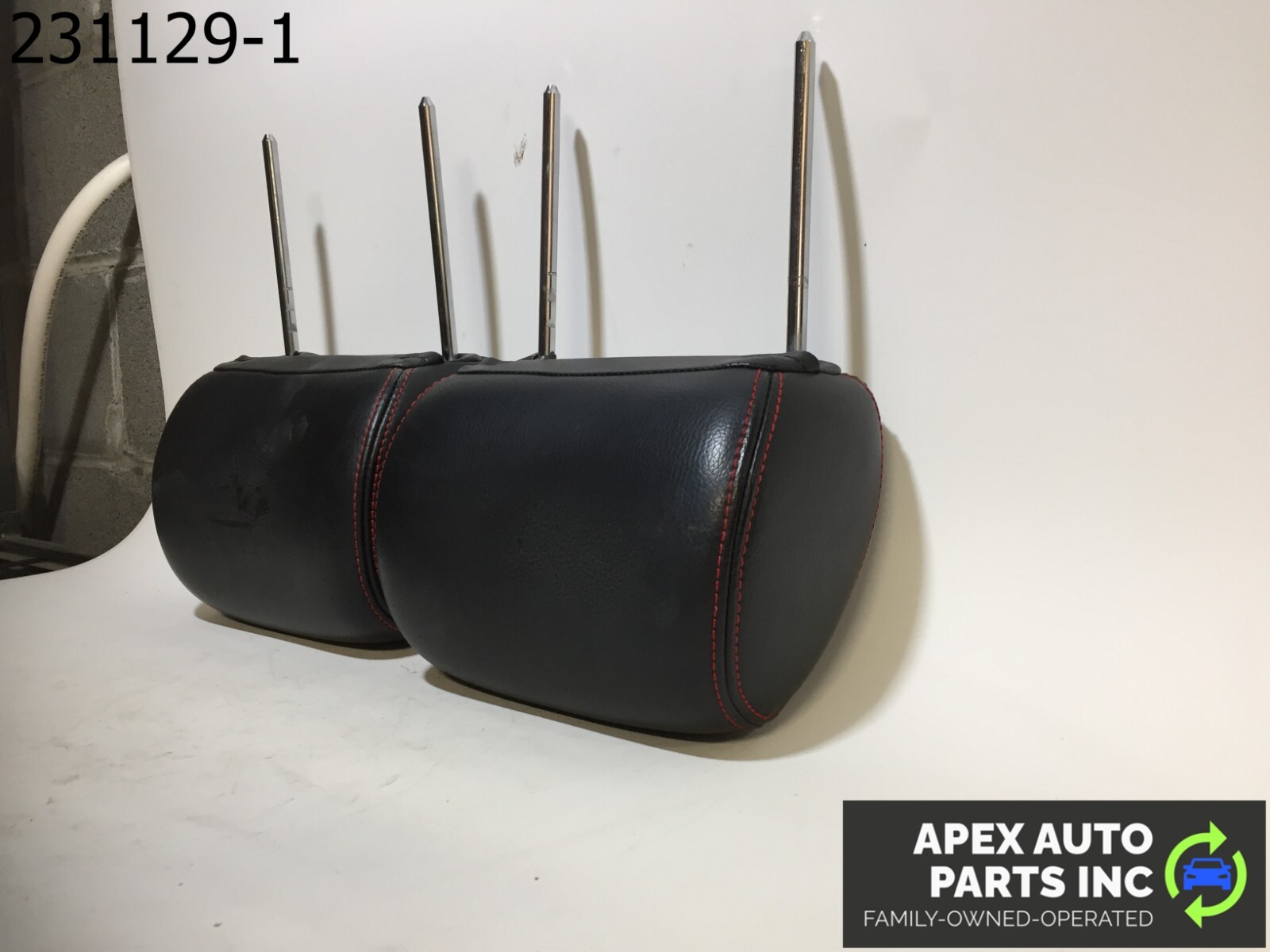 OEM 2007 Ford Fusion Front RH Right LH Left Headrest Leather - Image 4