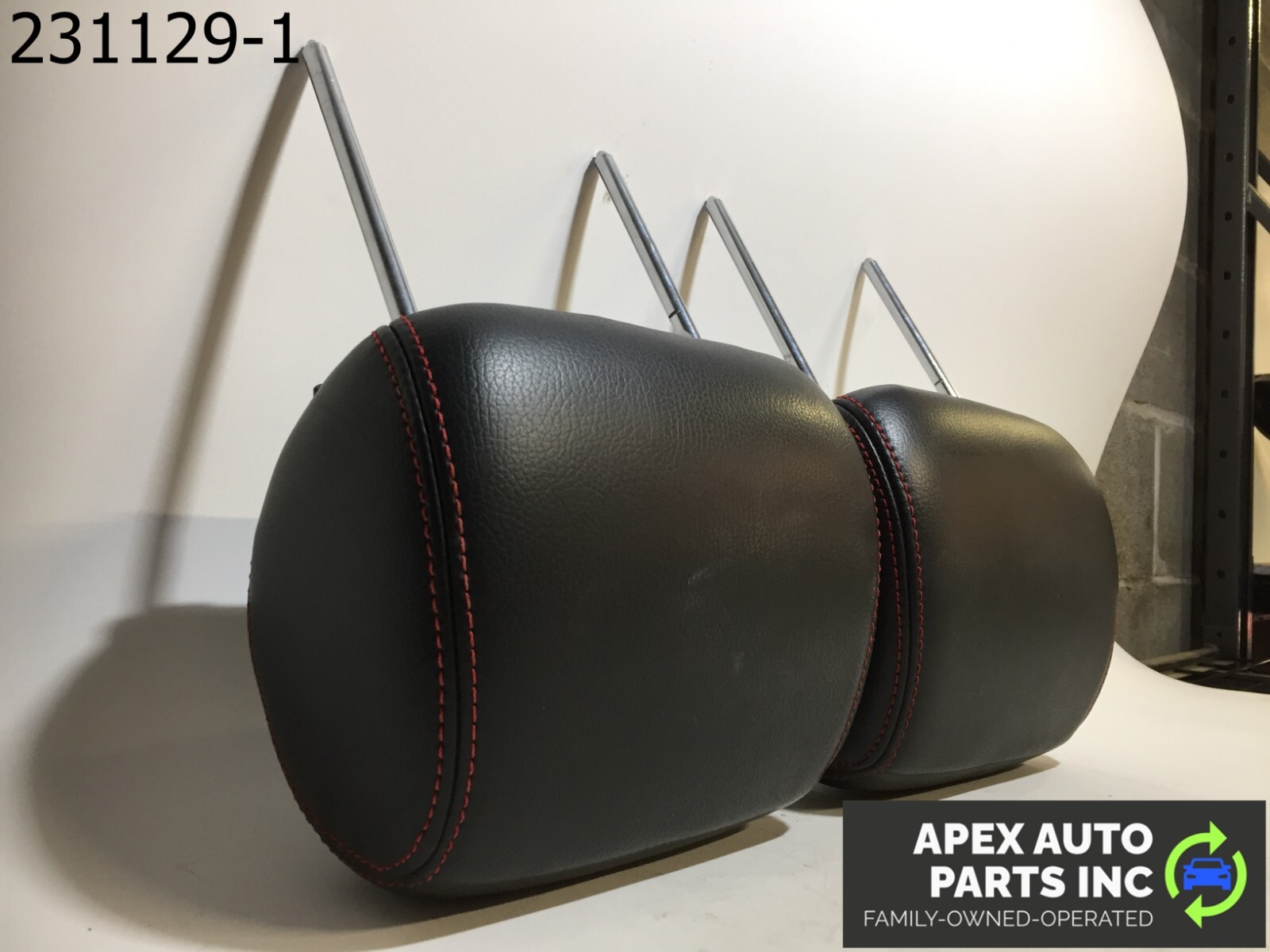 OEM 2007 Ford Fusion Front RH Right LH Left Headrest Leather - Image 6