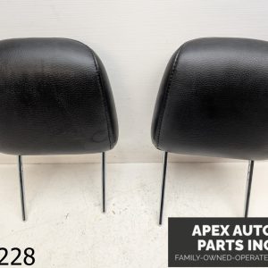 OEM 2007 Ford Mustang 4.0L Front Seat Black Leather Headrest set Assembly