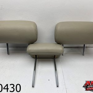 OEM 2007 Toyota Prius 1.5L Rear Back Seat Headrests Gray Cloth Set