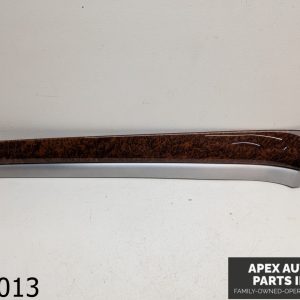 OEM 2008-2010 Audi A8 4.2L Front Left Door Trim Brushed Aluminum & Wood