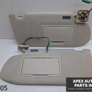 OEM 2009-2012 Lincoln MKS 3.7L Sun Visor Set Tan