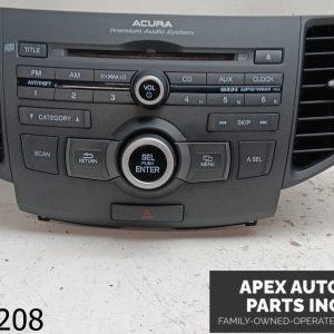OEM 2009 Acura TSX GPS Heater A/C Radio Stereo Climate Control Bezel Hood Trim
