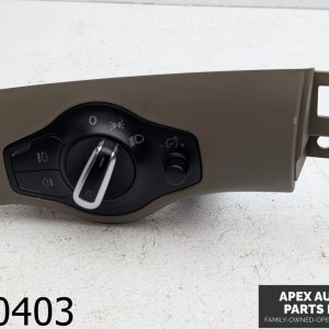 OEM 2009 Audi A4 2.0L DASHBOARD HEADLIGHT HEADLAMP CONTROL SWITCH W/ COVER