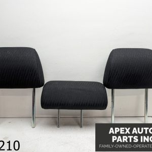 OEM 2010 Subaru Outback 2.5L Headrest 2nd Row Rear Set of 3 Black Cloth