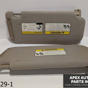 OEM 2011-2013 Kia Sorento 3.5L Left Right Passenger Driver Sun Visor Gray