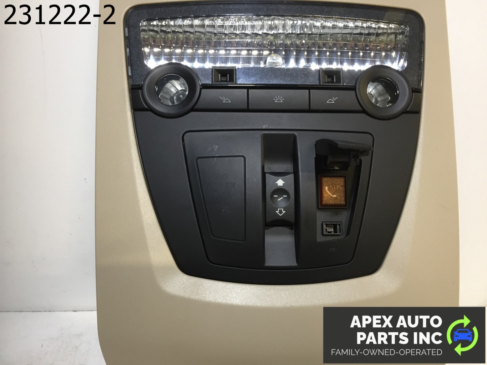 OEM 2011 BMW 550i Overhead Console Roof Dome Light Lamp Switch - Image 5