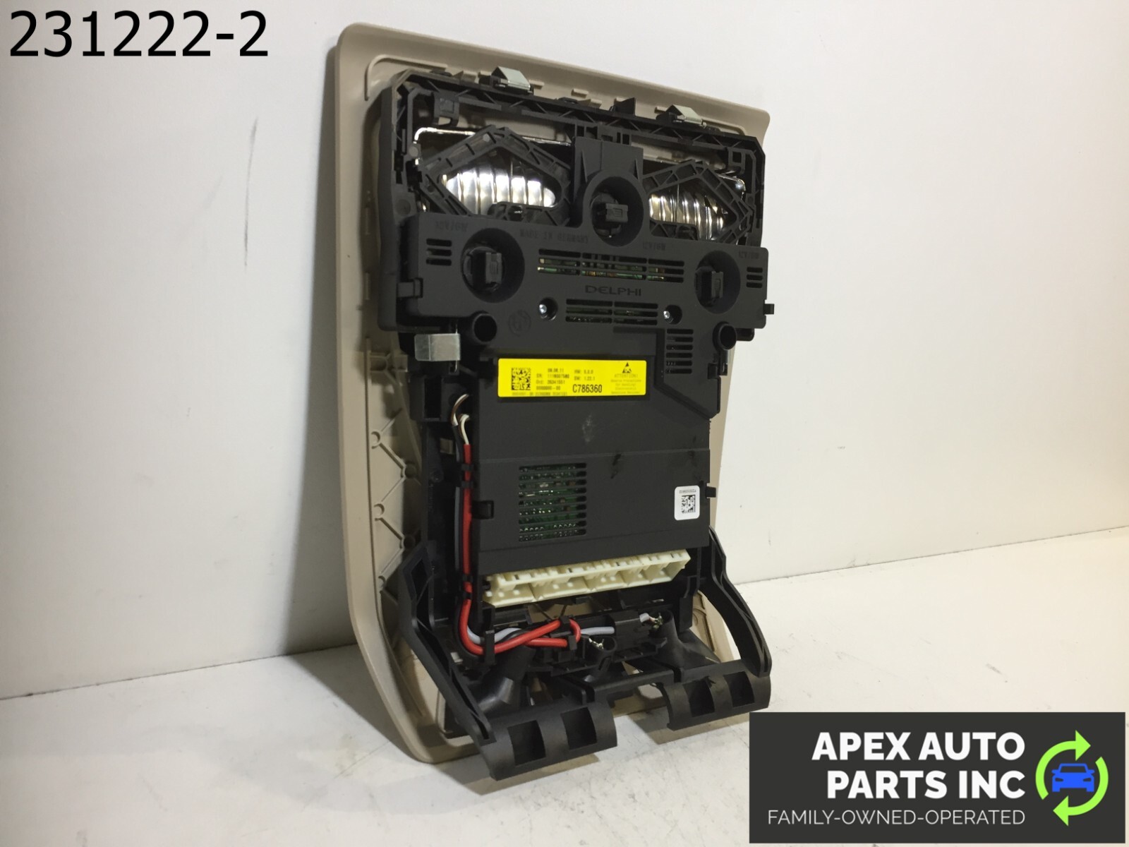 OEM 2011 BMW 550i Overhead Console Roof Dome Light Lamp Switch - Image 7