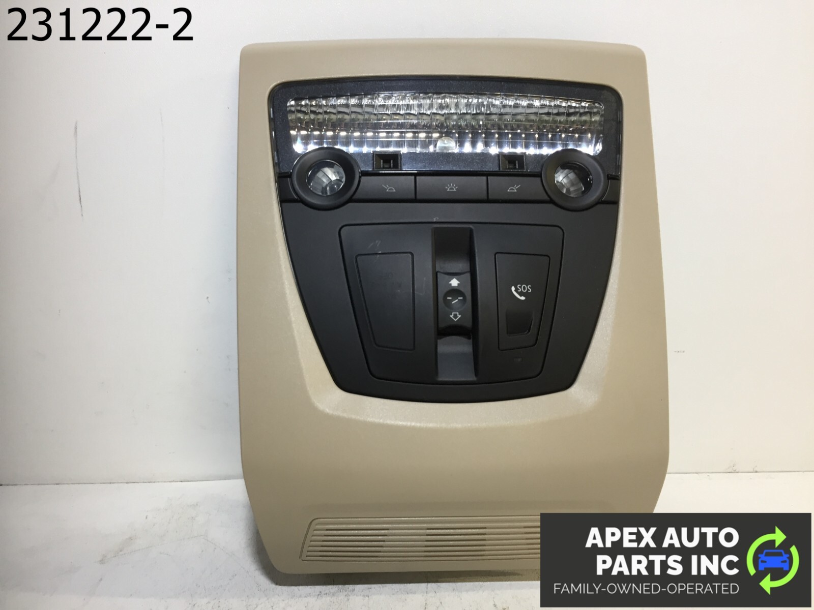 OEM 2011 BMW 550i Overhead Console Roof Dome Light Lamp Switch