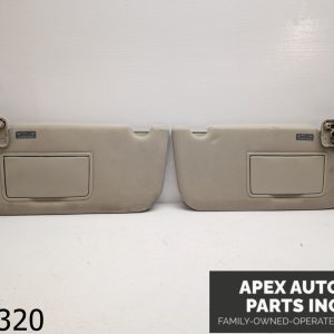 OEM 2012 Lincoln MKT 3.5L Sun Visor LH RH Set Driver Passenger Black