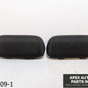 OEM 2013-2017 Chevrolet Traverse 3.6L Rear 3rd Row L R Headrest Black Cloth Set