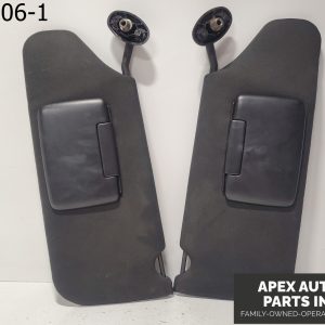 OEM 2013 Dodge Avenger 2.4L Black Sun Visor Set Cloth HOMELINK