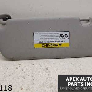 OEM 2014 Kia Forte Forte5 2.0L Passenger Sun Visor Gray