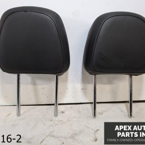 OEM 2018 Buick Encore 1.4L Rear Driver Passenger Black Leather Headrest Pair