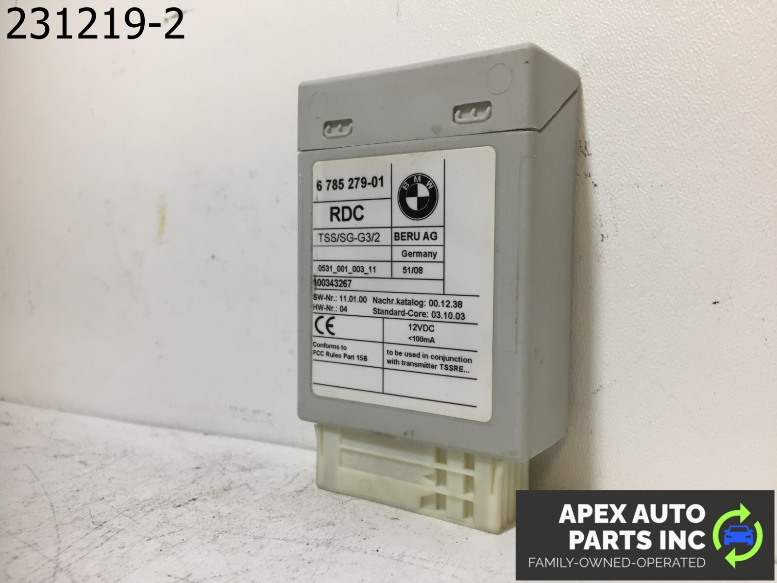 OEM BMW 328i 2009 Tire Pressure Monitor Tpms Module *Match Id 678527901* - Image 4