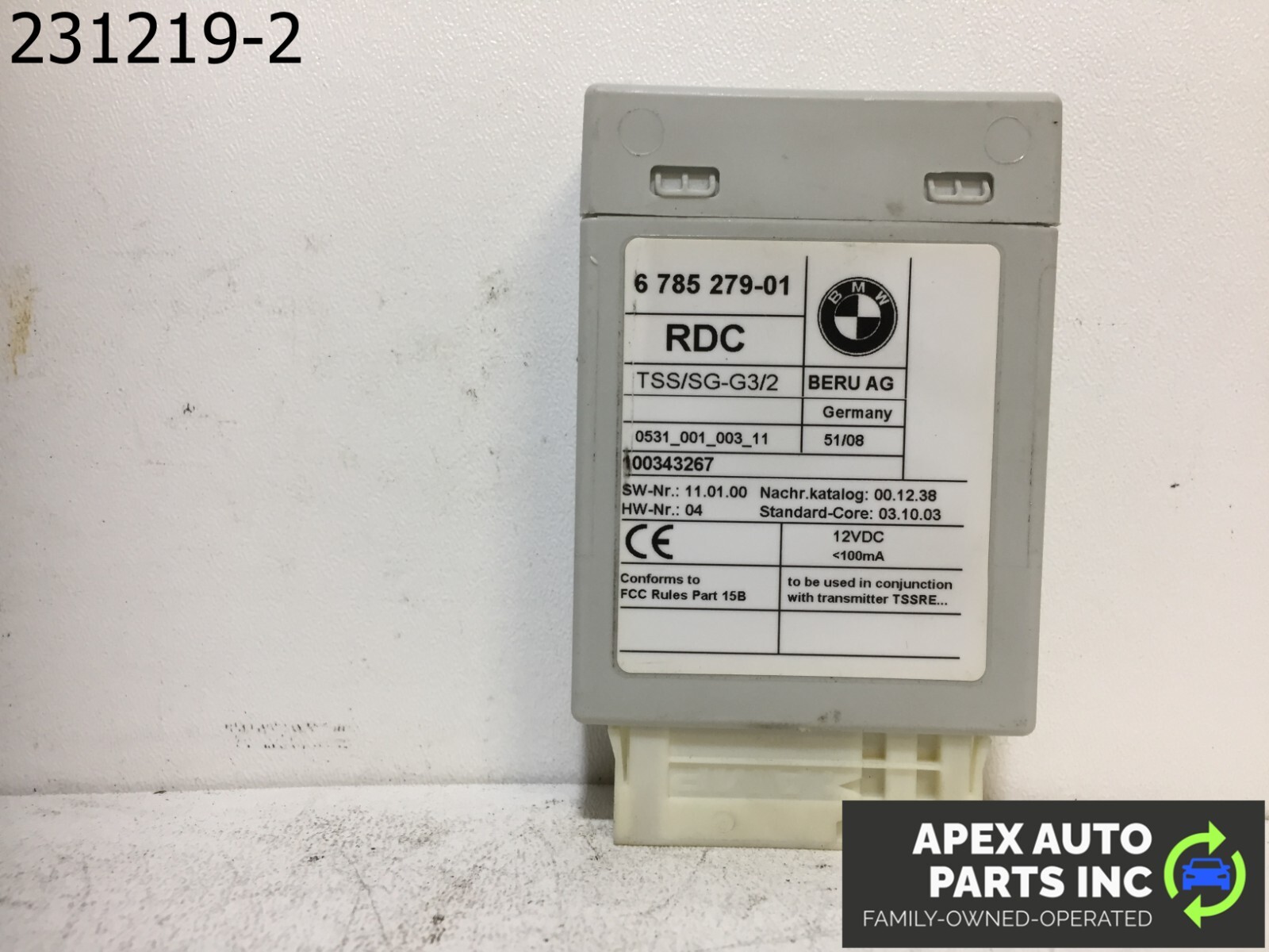 OEM BMW 328i 2009 Tire Pressure Monitor Tpms Module *Match Id 678527901*