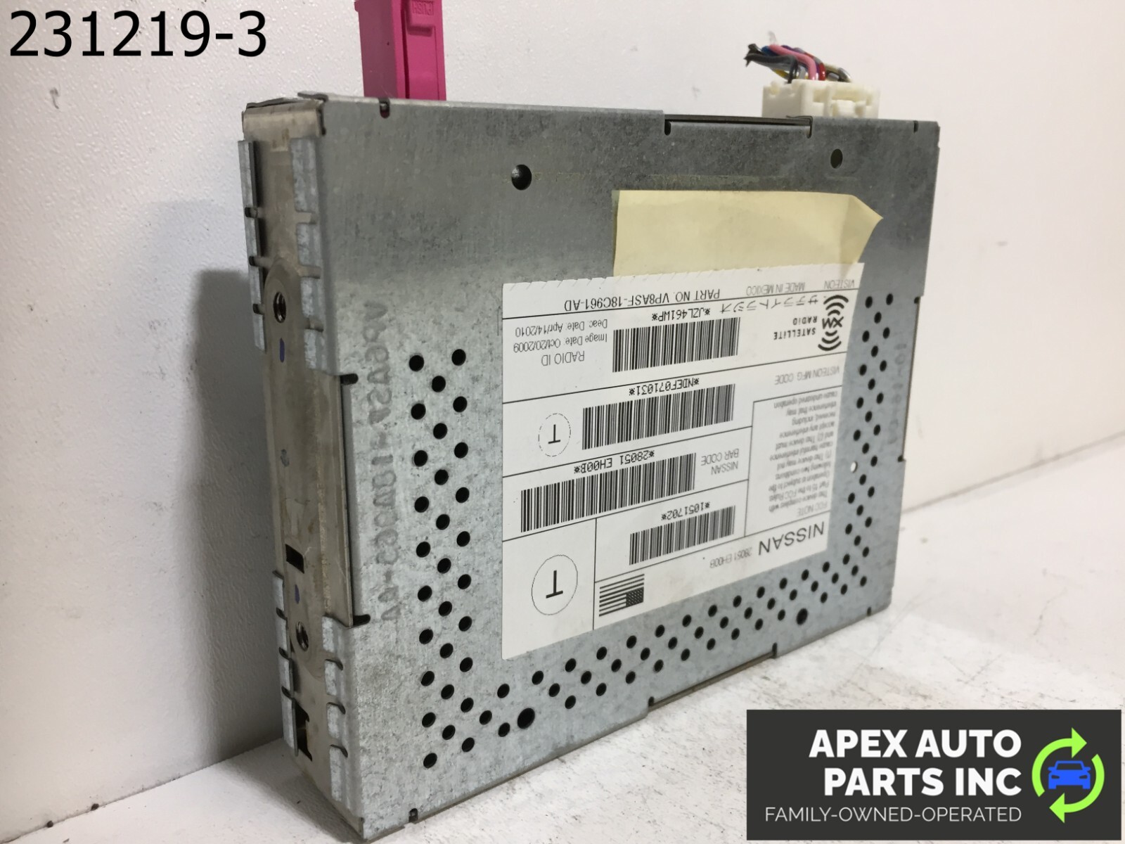 OEM Nissan Maxima 2010 Satellite Radio Receiver Control Module 28051-EH00B N23 - Image 4